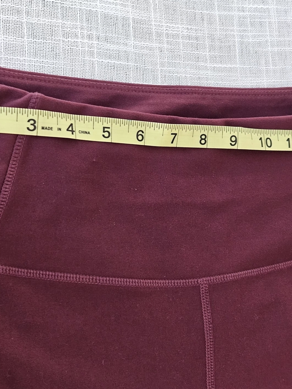 Mondetta Burgundy High Rise Moto Leggings w/ Pockets Size L - Picture 13 of 15